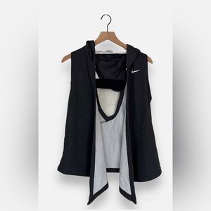 NIKE Hooded Wrap Open Back Vest